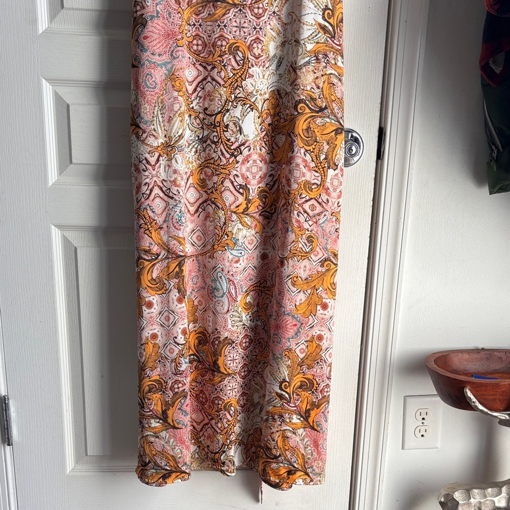 Chico's Paisley Maxi Silky Dress - Picture 4 of 11